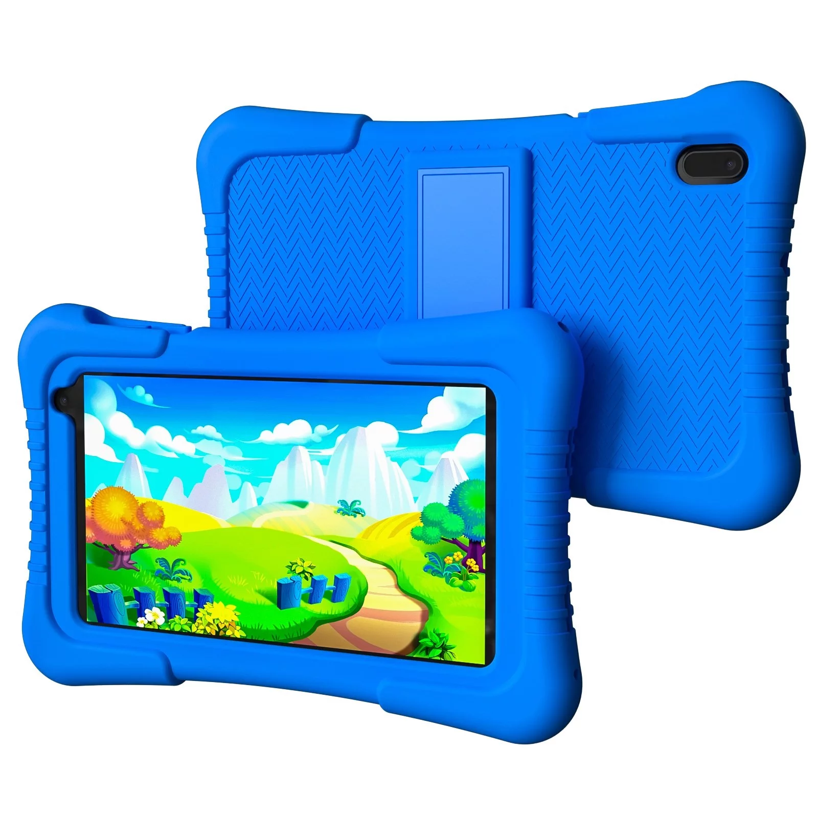 Newest 2024 Kids Tablet, 10 inch Android 13 Tablet for Kids, 8GB+64GB/512GB Tablet with Shockproof Case, 2.4G/5G Wi-Fi, 6000mAh,Google Kids Space Parental Control, IPS Touch Screen Dual Camera, Games