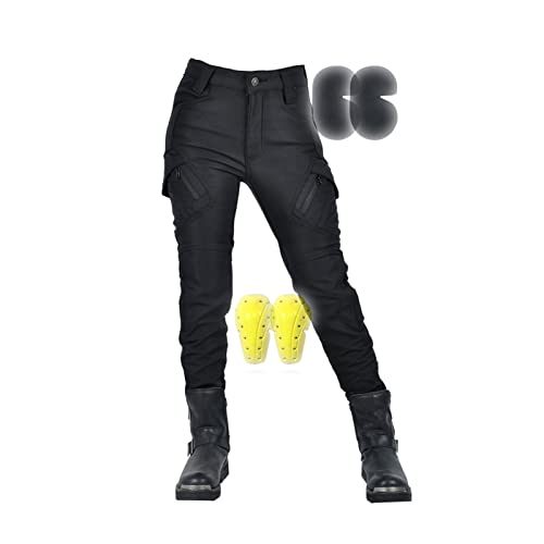 Waterproof Motorcycle Pants Women's Protective Pants Removable CE Armor All Weather Dirt Bike Riding Gear