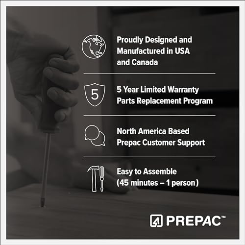 Prepac Sonoma Traditional Tall Nightstand Side Table with 3 Drawers, Functional Tall 3-Drawer Bedside Table 16