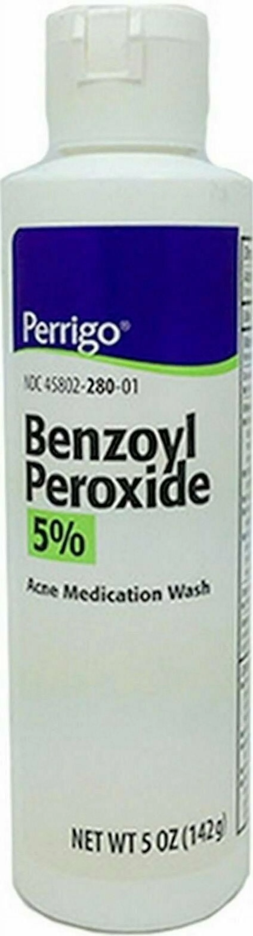 Perrigo Benzoyl Peroxide Acne Medication Face Wash Clear Skin 5 oz, 3-Pack