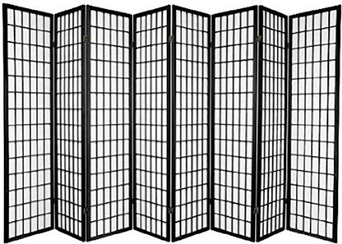 Panel Shoji Screen Room Divider 3-10 Panel (3 Panel, Black, White, Cherry, Natural)