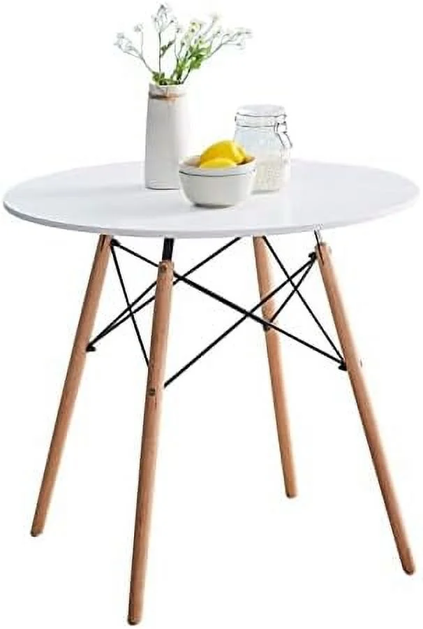 TJUNBOLIFE Black Dining Table 31.5''\u2013Small Round Modern Dining Room Table Kitchen Table Coffee Table - for 2 to 4 People