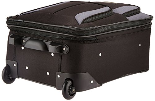 Rockland Fashion Expandable Softside Upright Luggage Set, Charcoal, 2-Piece (14/19)