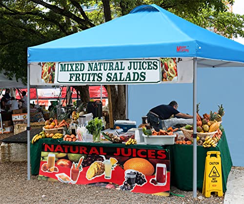 MASTERCANOPY Durable Pop-up Canopy Tent with 1 Sidewall (10'x10',White)
