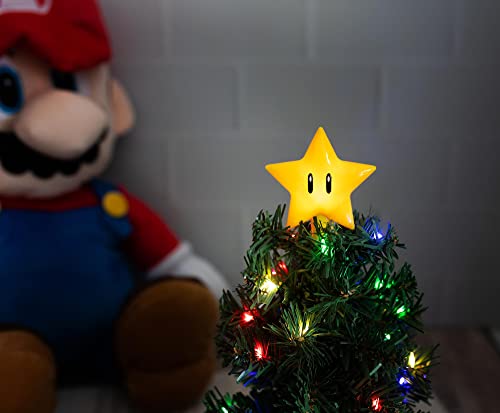 Nintendo Super Mario Bros. Super Star LED USB-Powered Light-Up Desktop Holiday Tree