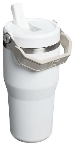 Stanley IceFlow Flip Straw Tumbler with Handle 30 oz | Twist On Lid and Flip Up Straw | Leak Resistant Water Bottle | Insulated Stainless Steel |BPA-Free | Lilac