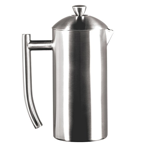 Frieling Double-Walled Stainless-Steel French Press Coffee Maker in Frustration Free Packaging, Polished, 17 Ounces