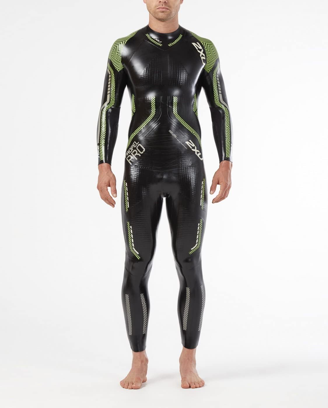 2XU Men's Propel Pro Wetsuit (Black/Green, SM)