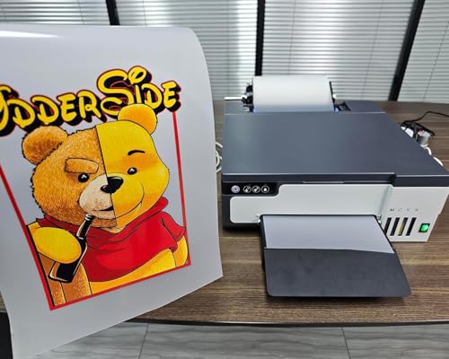 DTF Printer Machine - with XP600 Printhead, Faster Speed Higher Resolution 5760 * 1440dpi, T Shirt Printer DTF Transfer Machine with Roll Feeder, White Ink Mixing System (L8050)