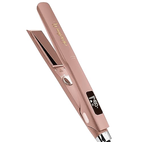 PRO Flat Iron Hair Straightener & Curler 2 in 1 Pure Titanium 1.25