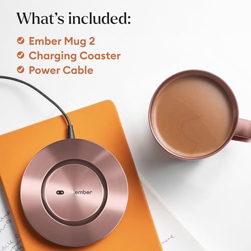 Ember Temperature Control Smart Mug 2, 14 Oz, App-Controlled Heated Coffee Mug with 80 Min Battery Life and Improved Design, Black