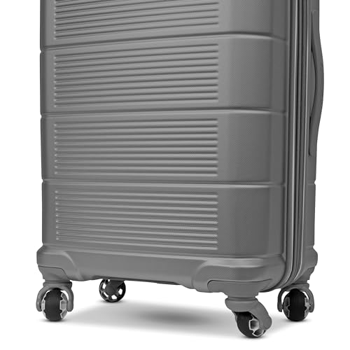 American Tourister Stratum 2.0 Expandable Hardside Luggage with Spinner Wheels, Purple Haze, Carry-on