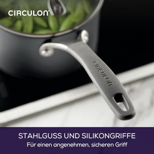 Circulon A1 Series with ScratchDefense Technology Nonstick Induction Stockpot with Lid, 8 Quart, Graphite
