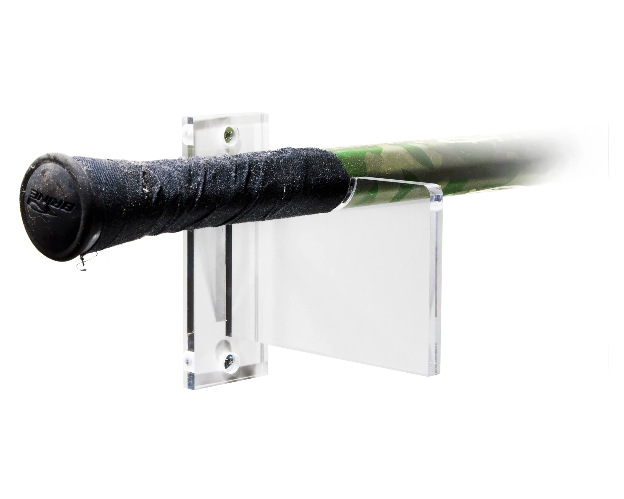 Deluxe Clear Acrylic Lacrosse Stick Wall Mount Bracket (A023-L-SS)