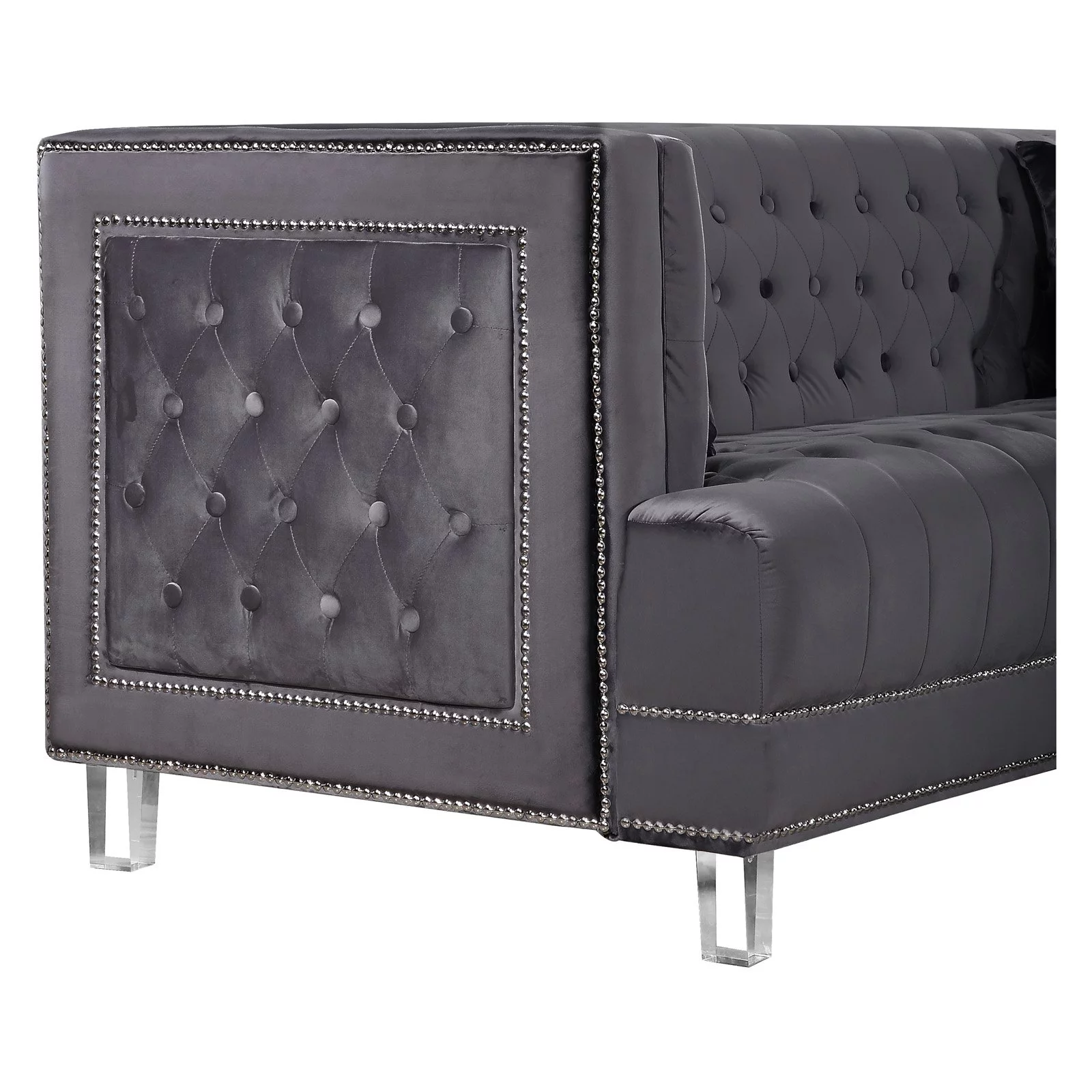 Meridian Furniture Lucas Cream Velvet Chair