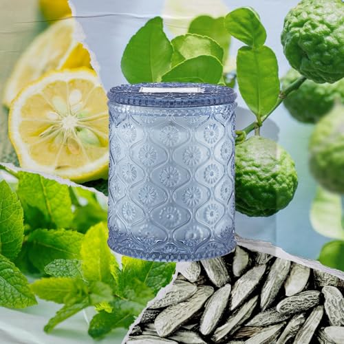 LA JOLIE MUSE Christmas Candles | Pine & Pomegranate Candle | Lemon, Pomegranate & Pine | 6 oz Natural Soy Wax | 40 Hours Clean Burn | Gift-Ready for Hosts, Gatherings | Elegant Home Décor