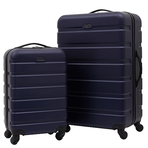 Travelers Club Harper Luggage, Black, 20-Inch Carry-On