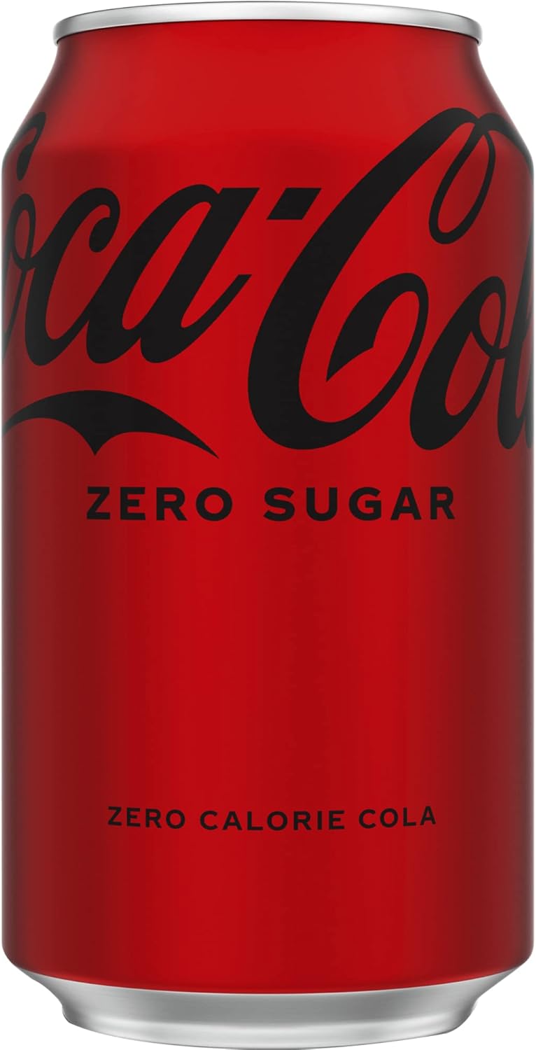 Coca-Cola Zero Sugar Soda, 12 Oz, Case Of 24 Cans