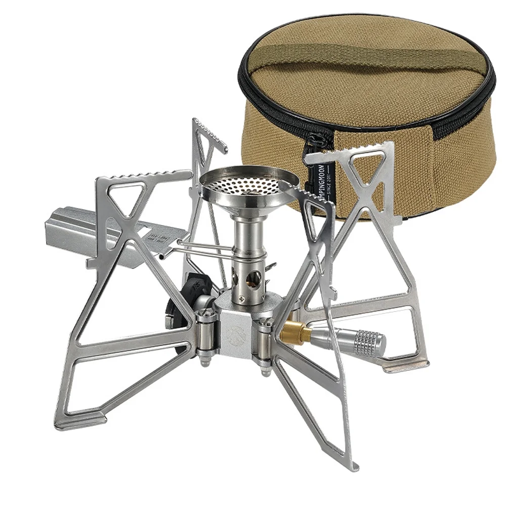 OWSOO Electronic Ignition Stove, Portable Picnic Barbecue Furnace, Foldable Camping Cookware