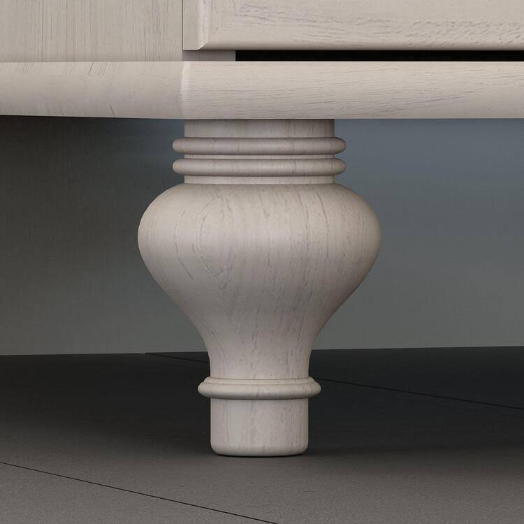 Bush Furniture Kathy Ireland Office ALA006CC Volcano Dusk Double Pedestal Desk, Coastal Cherry