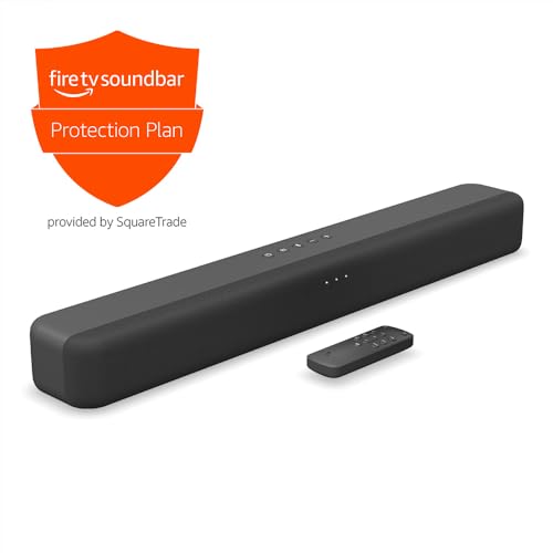Amazon Fire TV Soundbar (newest model), 2.0 speaker with DTS Virtual:X and Dolby Audio, Bluetooth connectivity