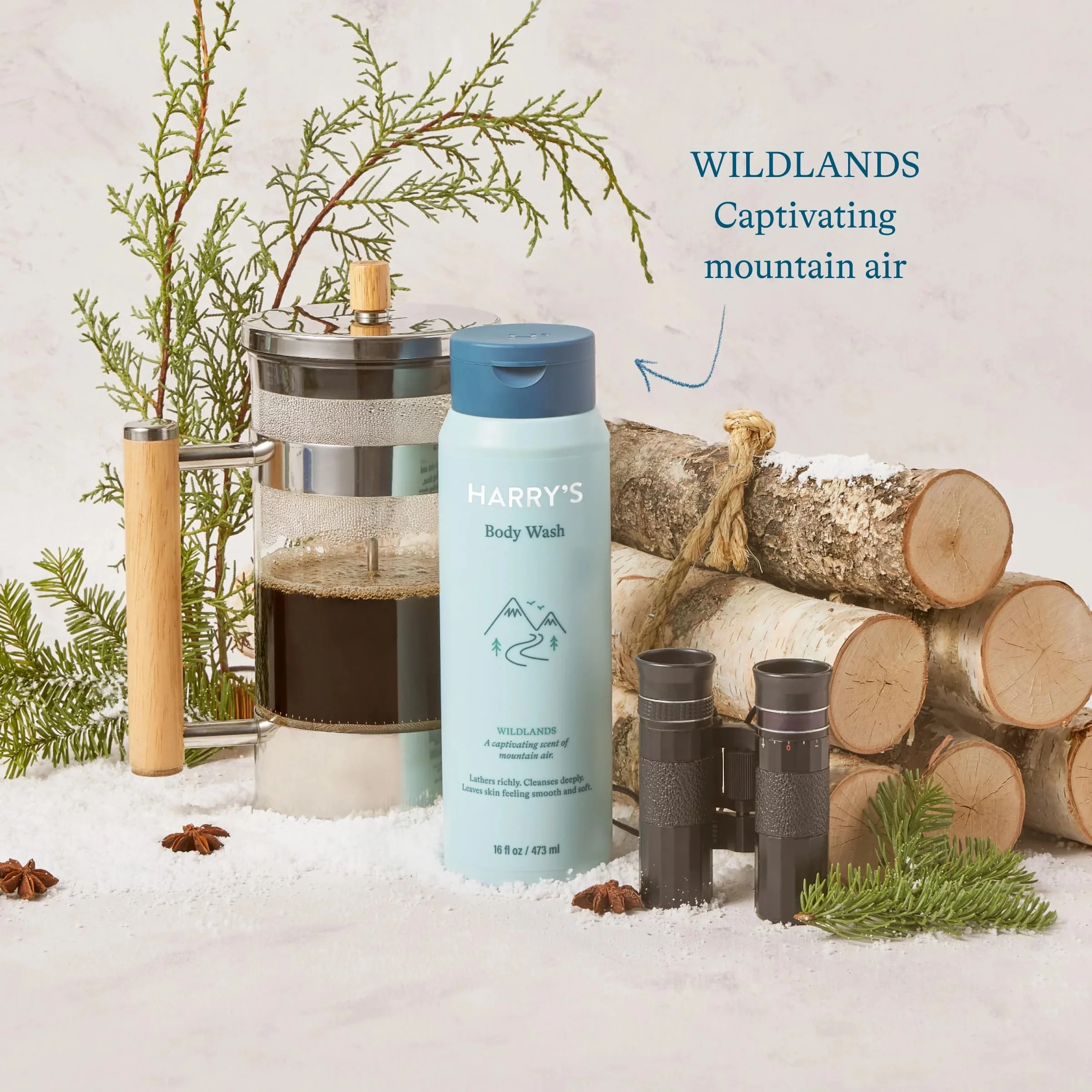 Harry's Men's Body Wash Shower Gel - Wildlands, 16 Fl Oz (Pack of 3)