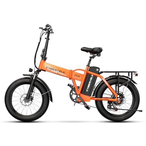 1000W Folding Electric Bike, 48V Large Removable Battery E Bike, 30+MPH, 80 Miles Max Range, 20