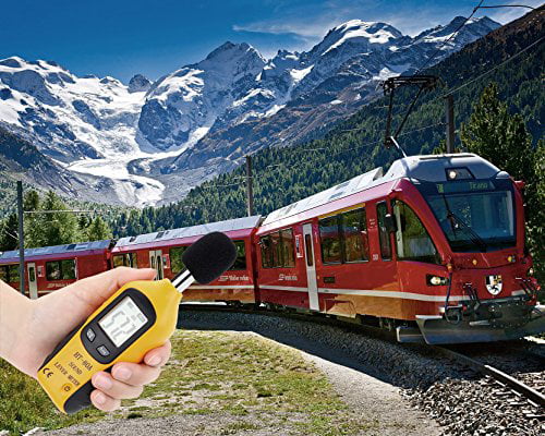 Mengshen Decibel Meter, Digital Sound Level Meter Handheld Audio Noise Meter Tester with LCD Display Measuring 30-130dB (Battery Included)