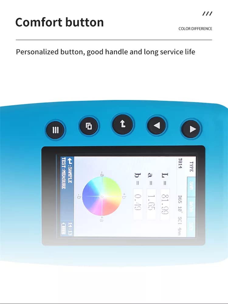 Portable Colorimeter Color Analyzer Digital Precise LAB Color Meter Tester Color Difference Meter TFT Color Display 4mm Caliber