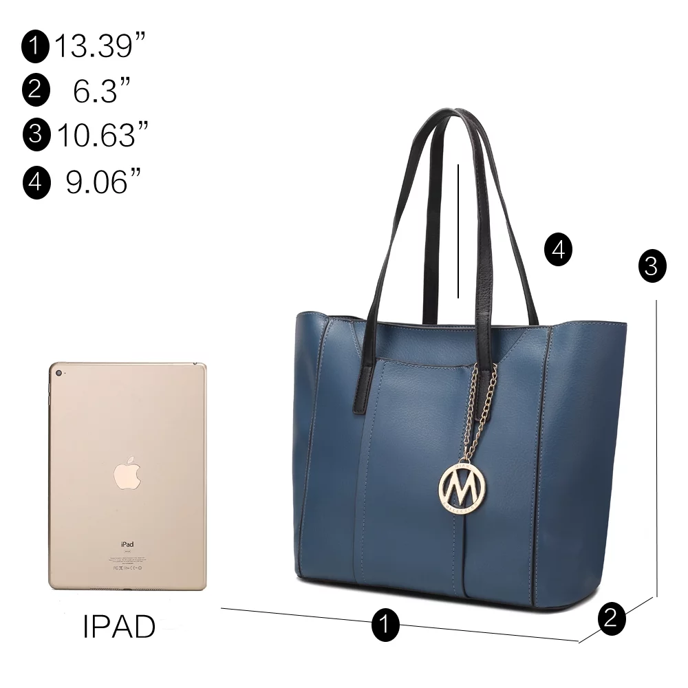 Dinah Light Weight Tote Handbag with Wallet by Mia K.