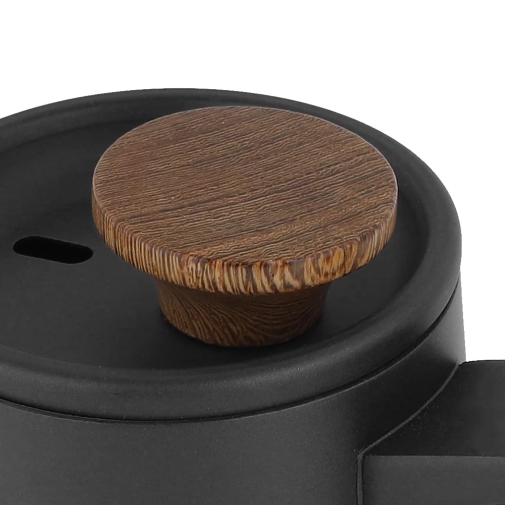 VIFERR Drip Coffee Pot 350ml Fashion Stainless Steel Handle Drip Coffee Pot Long Gooseneck Spout Kettle(Black)