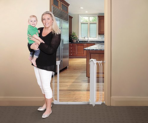 Dreambaby Chelsea Auto Close Security Gate in White Value Pack (Includes 2 Gates and 2 Extensions)