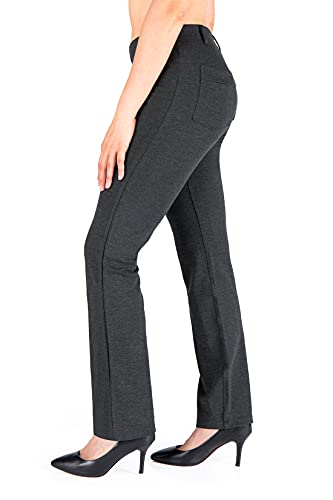Yogipace,Belt Loops,Women's Petite/Regular/Tall Straight Leg Yoga Dress Pants