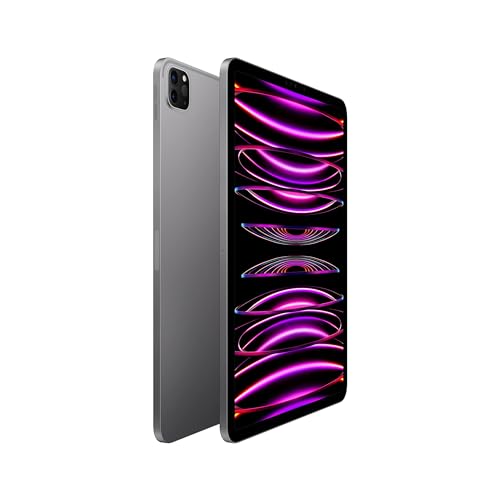 2022 Apple iPad Pro (11-inch, Wi-Fi, 128GB) - Space Gray (Renewed)