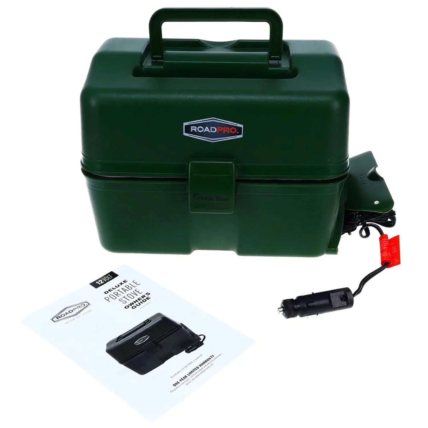 RoadPro RPLBSTOVET2 Green 12V Plug Portable Stove/Heated Lunchbox