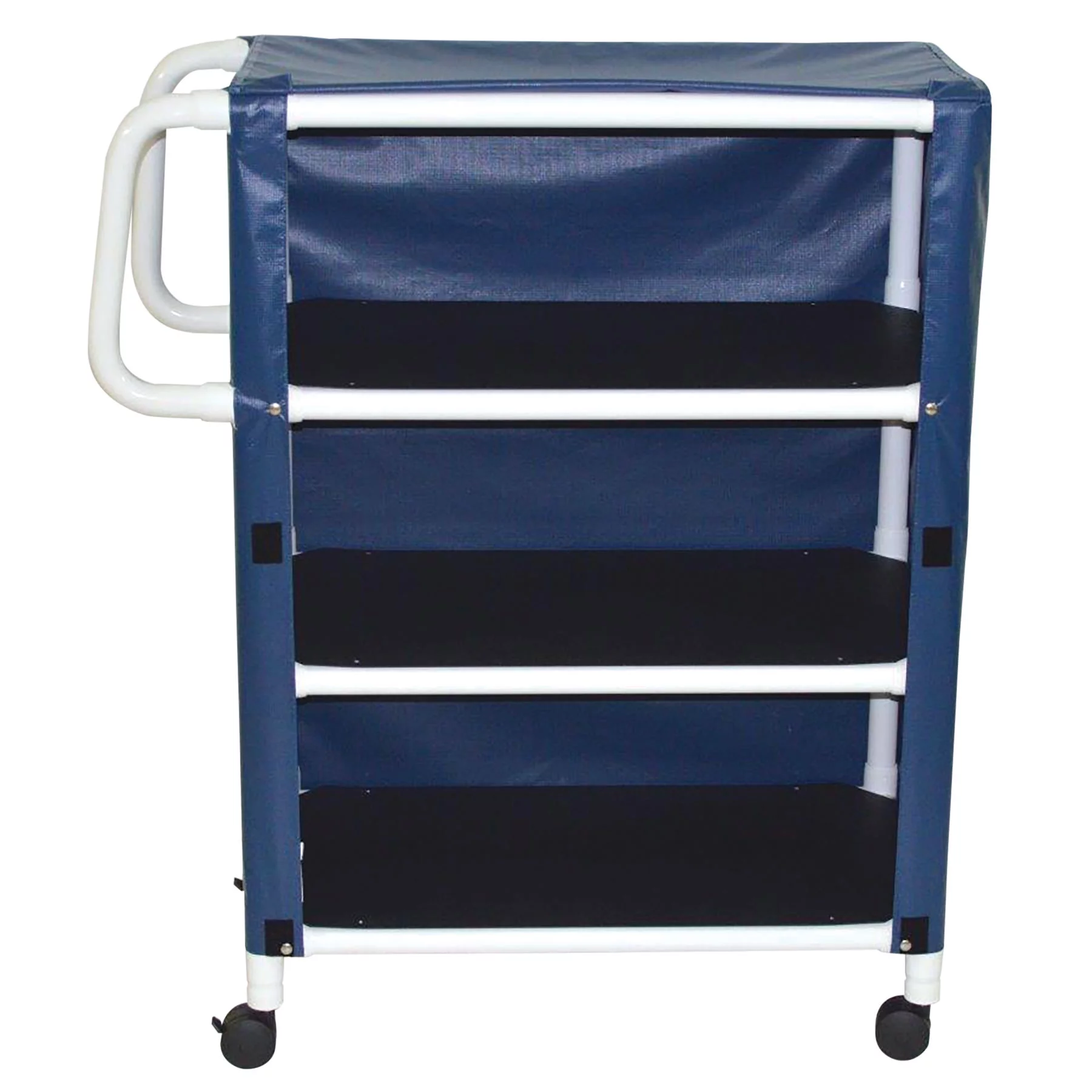 MJM International 332-3C Mid-Size 3 Shelf Linen Cart