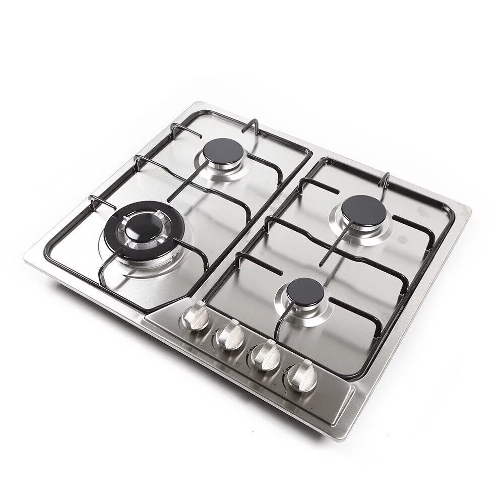 TOOL1SHOoo 5 Burners Built in Gas Cooktop Stainless Steel Stove NG/LPG Gas Hob Cooktop