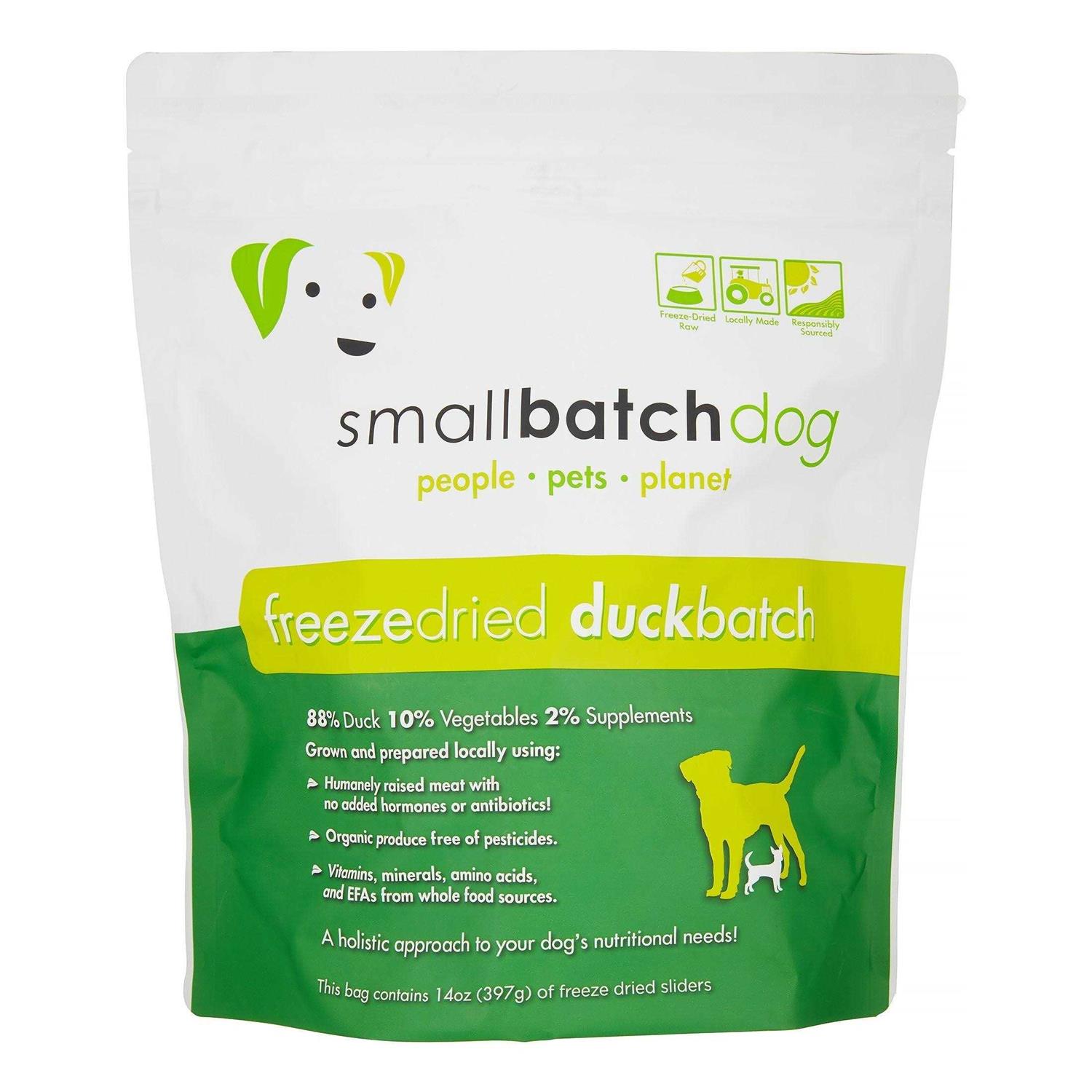 Smallbatch Duck Sliders 14 oz Freeze Dried Dog Food - Pet Supplies online store