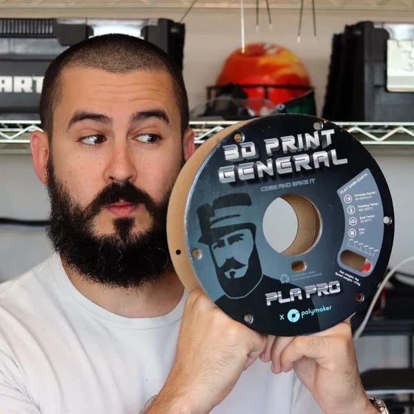 Polymaker PLA PRO Filament 1.75mm 1kg, Tough & High Rigidity White 3D Printing Filament, PolyLite PLA PRO 3D Printer Filament 1.75mm, Print with Most 3D Printers