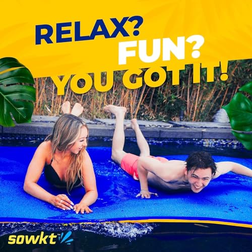 Premium Made in USA Lily Pad (9x6, 12x6 & 18x6 ft) Floating Mat for Lakes and Pools - Great for The Lake, Pool, Boat or as a Floating Dock - Giant Lilly Pad for Adults and Kids