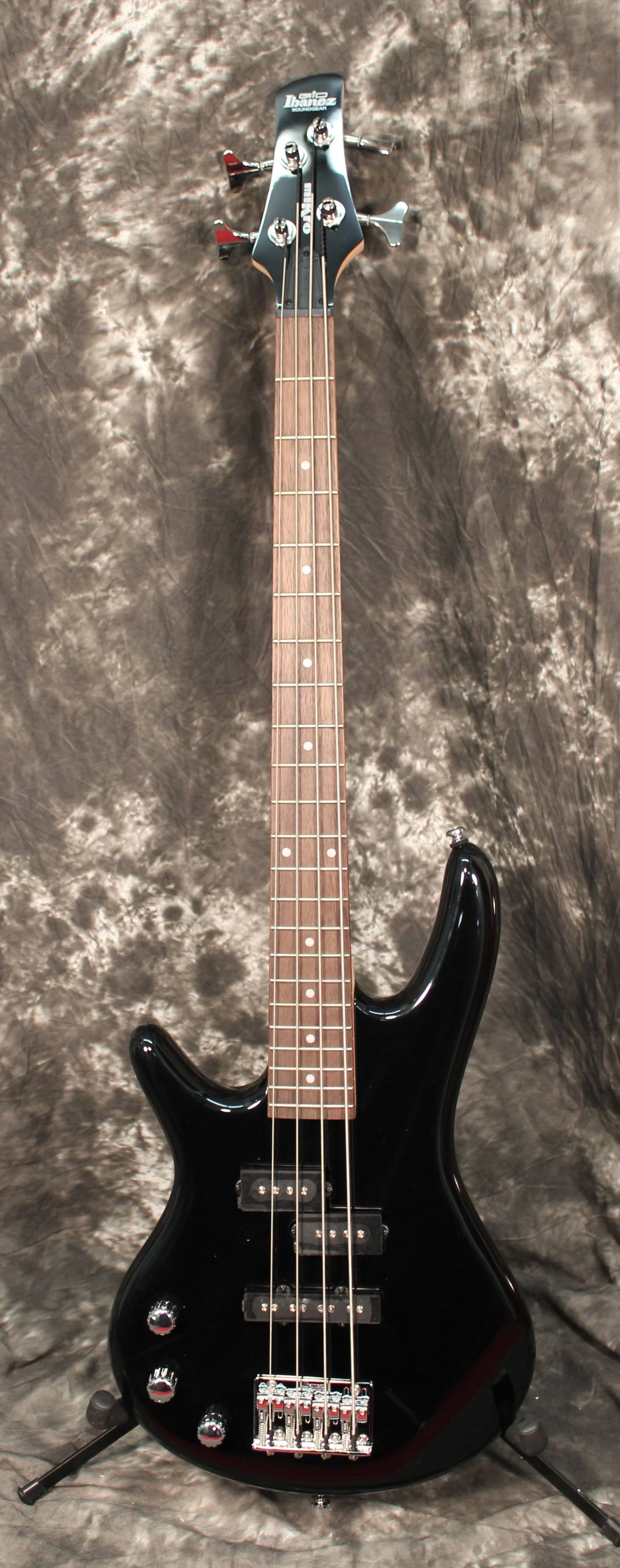 Ibanez GSRM20L Mikro Left-Handed 4-String Short Scale Bass Guitar, Black