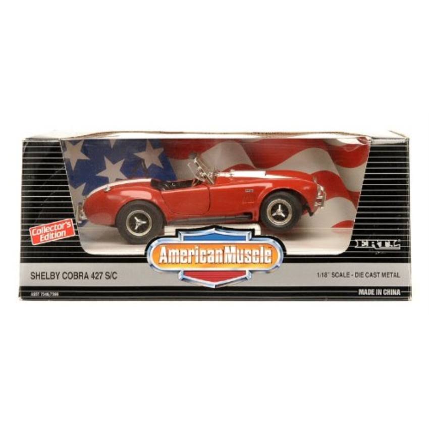 #7369 Ertl American Muscle Shelby Cobra 427 S/C,red 1/18 Scale Diecast Car