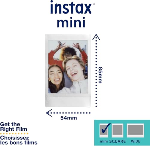 Fujifilm Instax Mini Link 2 Instant Smartphone Printer (Clay White) and Fujifilm Instax Mini Twin Film Pack (40 Exposures) Bundle