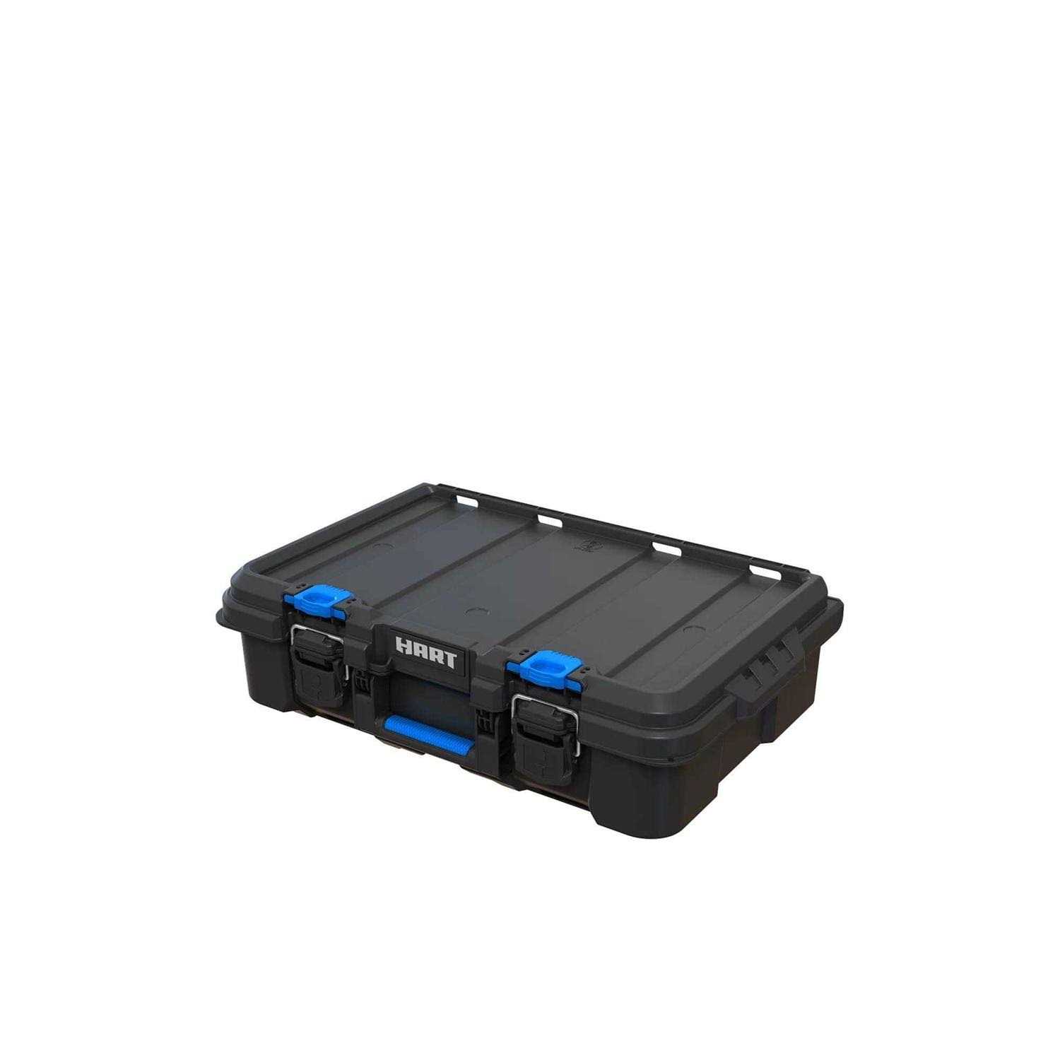 Hart Stack System Tool Box with Small Blue Organizer & Dividers