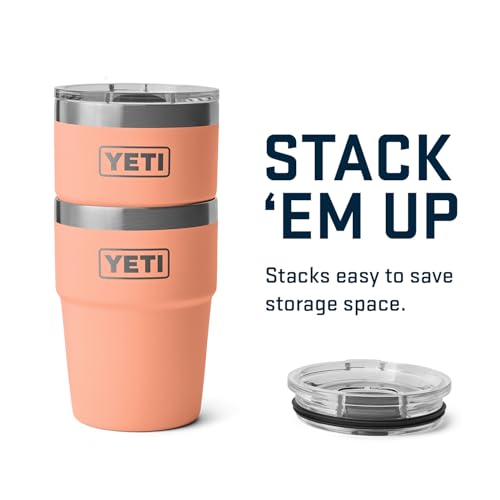YETI Rambler 16 oz Stackable Tumbler, Vacuum Insulated, Stainless Steel with MagSlider Lid