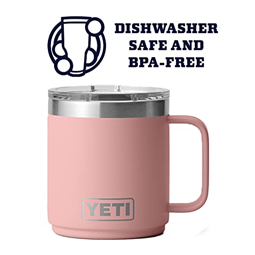 YETI Rambler 10 oz Stackable Mug, Vacuum Insulated, Stainless Steel with MagSlider Lid, Stainless
