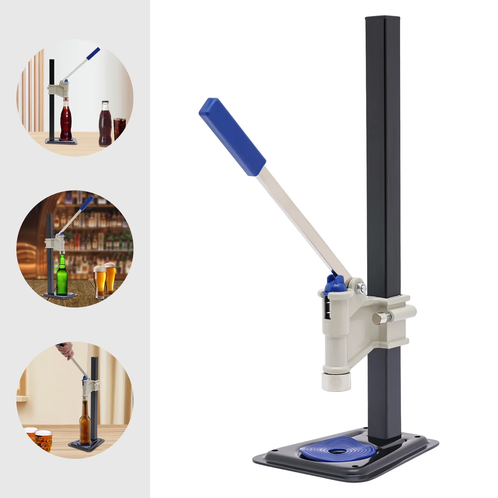 ANQIDI Professional Beer Capping Machine Manual Drink Cap Soda Sealing Glass Bottle Capper Aluminum Alloy