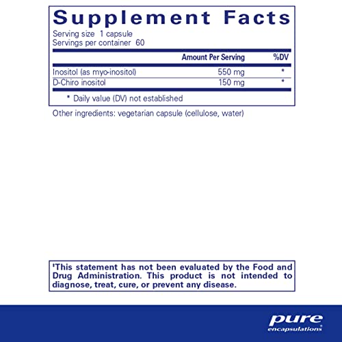 Pure Encapsulations Inositol Complex | Supplement to Support Energy, Healthy Metabolism, and Ovarian Function* | 60 Capsules