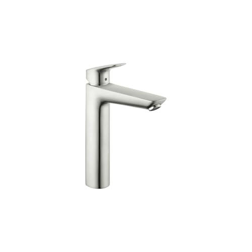 hansgrohe Logis Modern Low Flow Water Saving 1-Handle 1 10-inch Tall Bathroom Sink Faucet in Chrome, 71090001