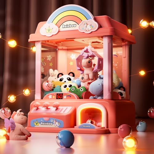 Claw Machine for Kids and Adults with Mini Prizes|Toys for Ages 8-13 Girls|Candy Machine Birthday Gifts for 6 7 9 10 12 Years Old